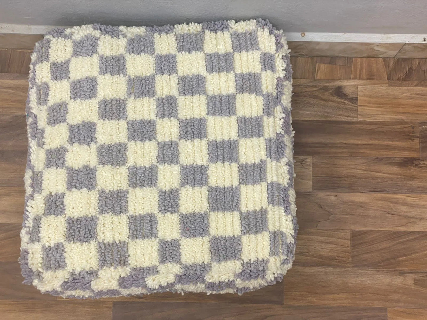 Checkered Poufs