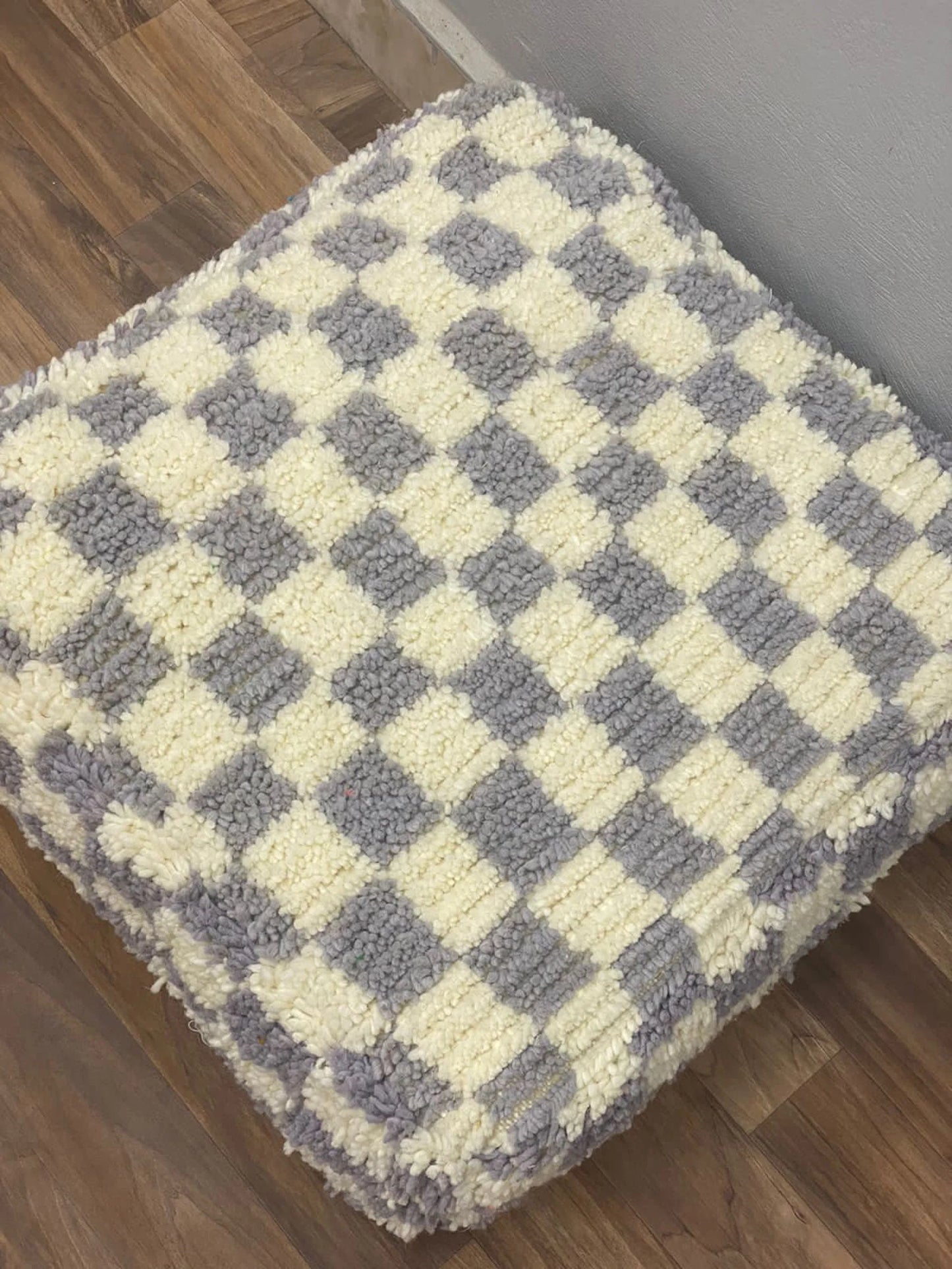 Checkered Poufs