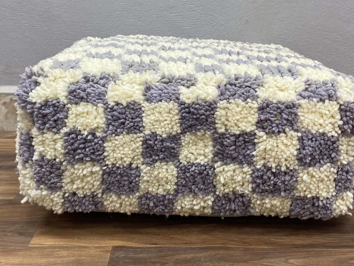 Checkered Poufs