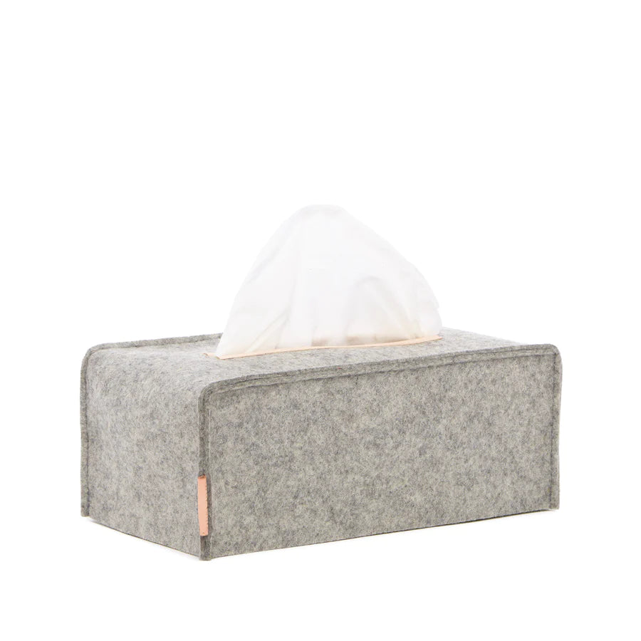 Tissue Box Cover L/ヘザーホワイト