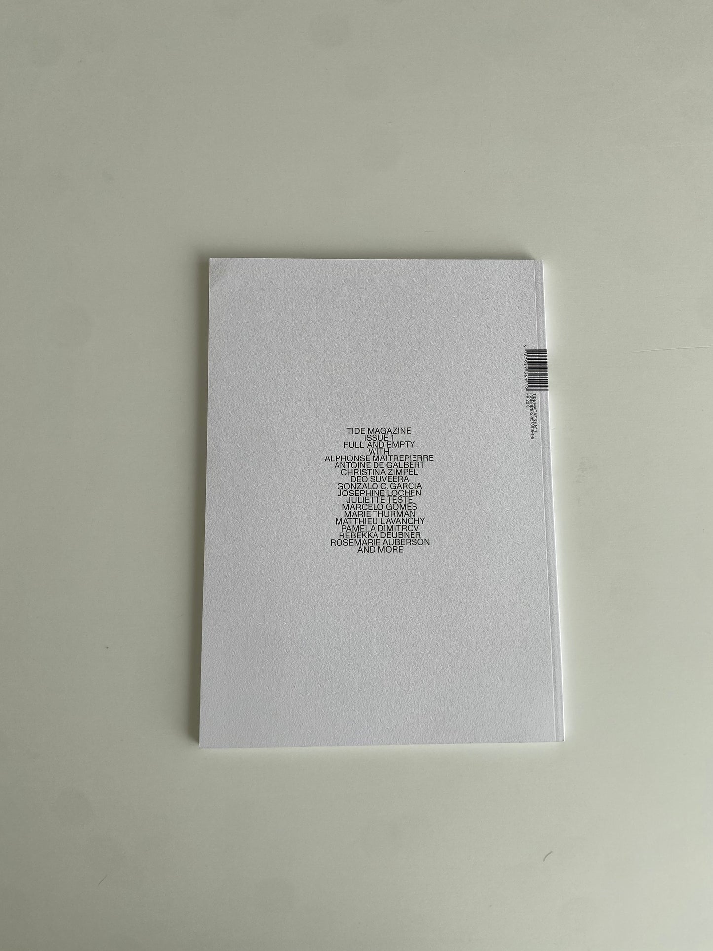 TIDE MAGAZINE ISSUE1