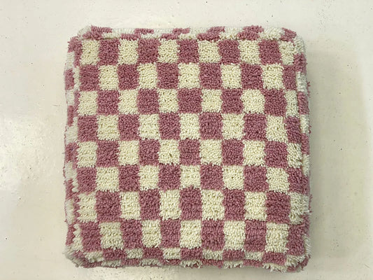 Checkered Poufs