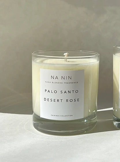 Palo Santo & Desert Rose Candle / Available in Multiple Sizes