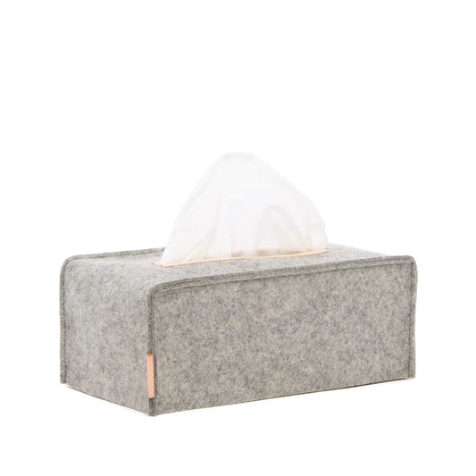 Tissue Box Cover L/ヘザーホワイト